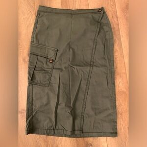 Sanctuary brand wrap skirt. Army green size medium with 2 adjustable sizes